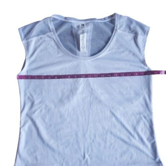 Fabletics Women's Activewear White Vanessa Mesh Back Athletic Top Size Medium - Picture 8 of 13